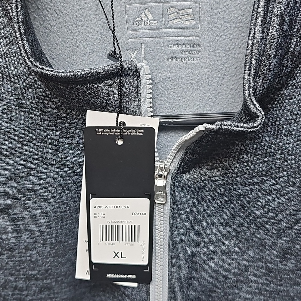 NWT Adidas Gray Quarter-Zip Pullover Golf Top Ladies Sz XL - Picture 3 of 10